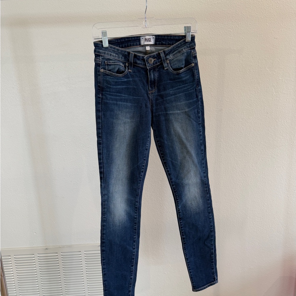 PAIGE Dark Blue Skinny Jeans